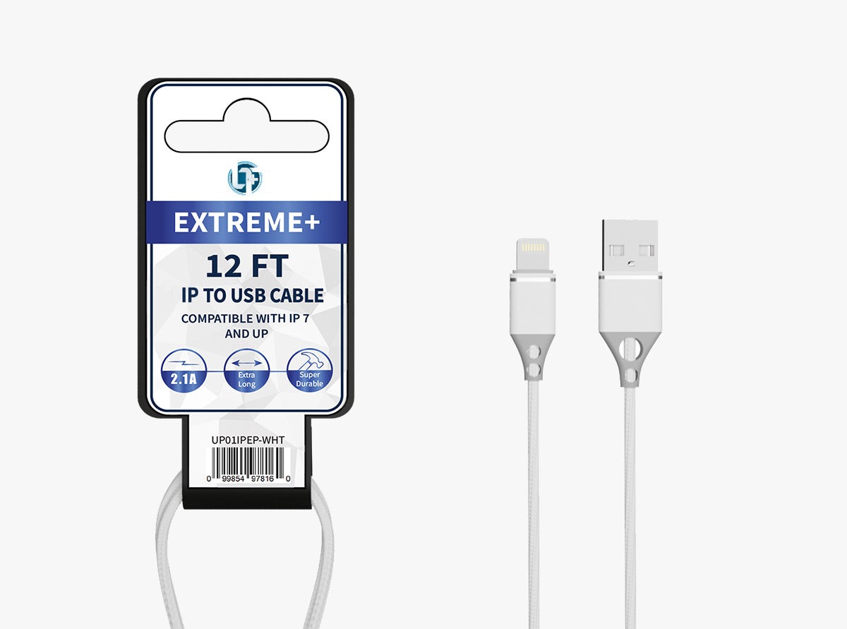 Uplus 12FT IP to USB Cable (White)