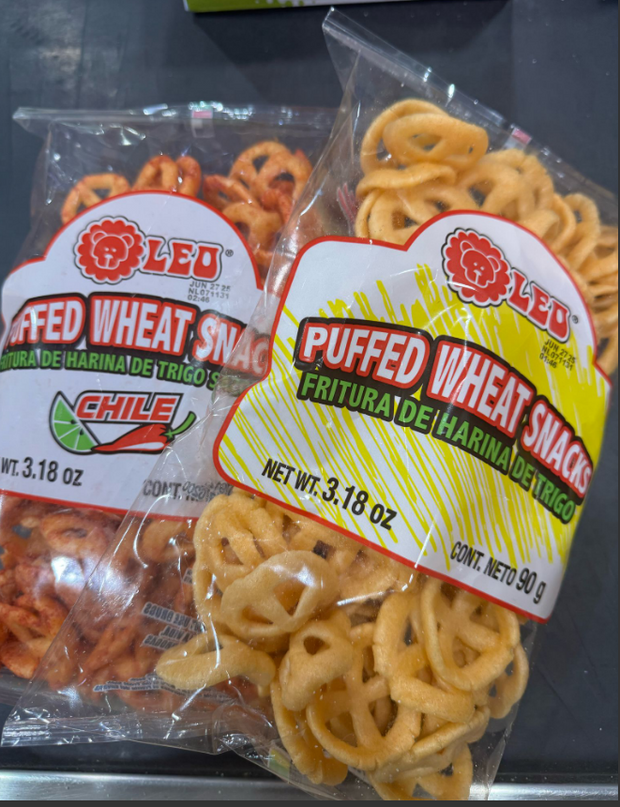 LEO PUFFED WHEAT SNACKS 3.18 OZ