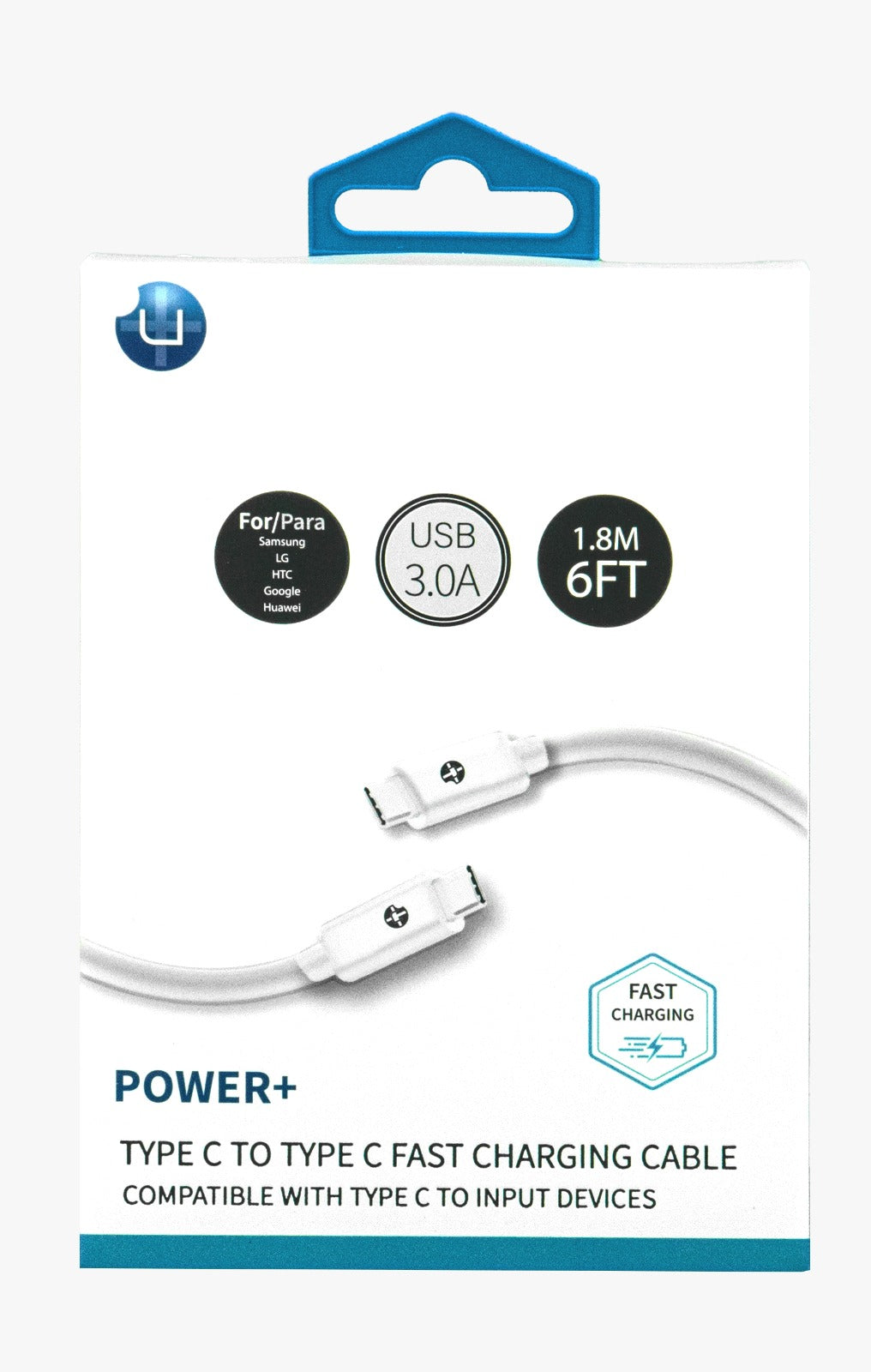 Uplus Type C to Type C Fast Charging Cable (6FT)