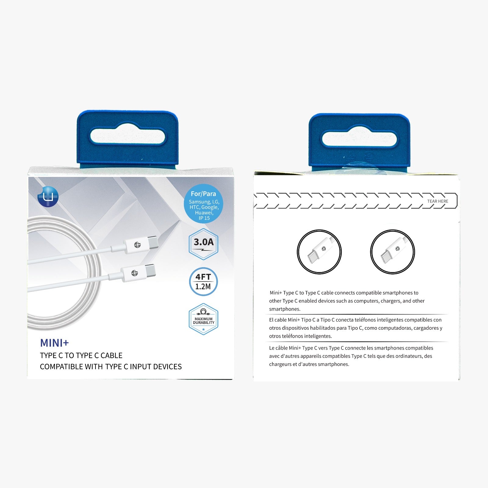 Uplus Type C to Type C Cable